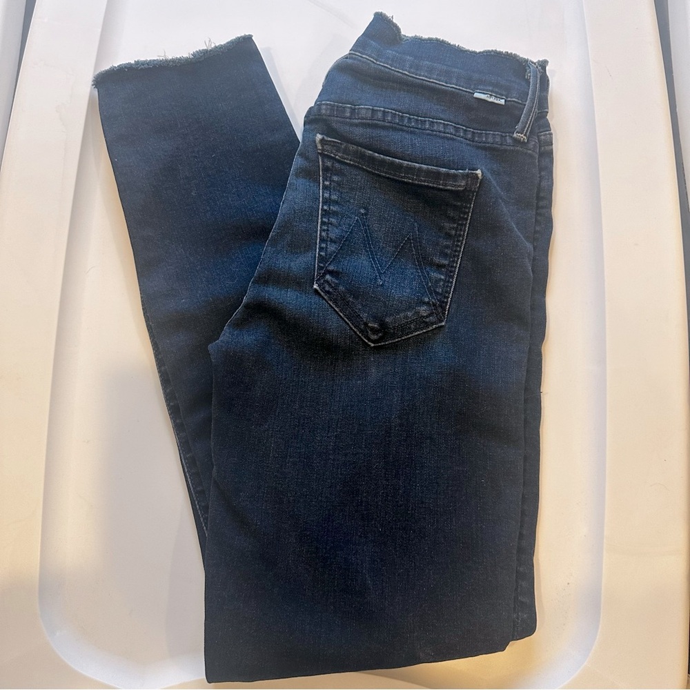 MOTHER Double Fray Charmer Crop Jeans Size 25. - Picture 13 of 13